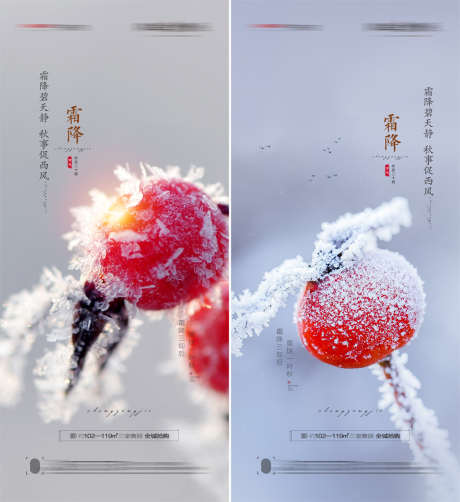 地产霜降节气海报_源文件下载_PSD格式_1080X2367像素-海报,房地产,二十四节气,霜降,霜花-作品编号:2021101316021708-志设-zs9.com