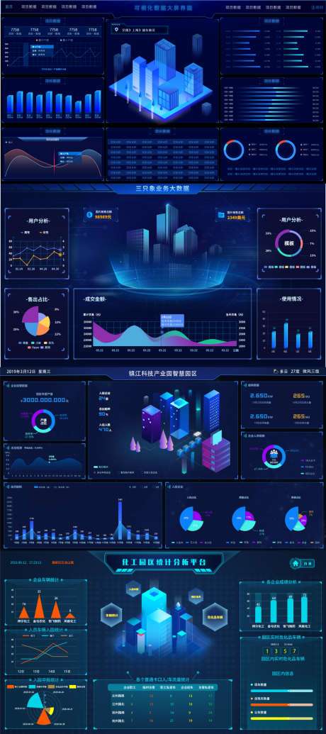 可视化数据大屏界面软件UI界面化工园_源文件下载_PSD格式_1920X4320像素-分析,统计,园区,化工,数据,可视化,界面设计,UI设计-作品编号:2023052410488851-素材库-www.sucai1.cn