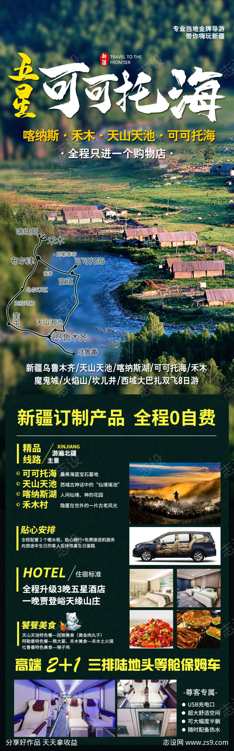 新疆旅游海报广告长图