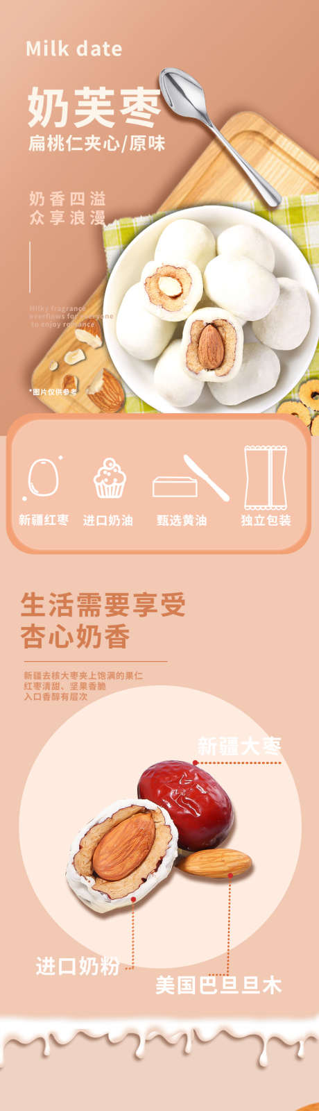 奶枣详情页_源文件下载_PSD格式_790X10110像素-零食,食品,电商,详情页,奶枣,扁桃仁,夹心,解馋-作品编号:2023072515521170-素材库-www.sucai1.cn