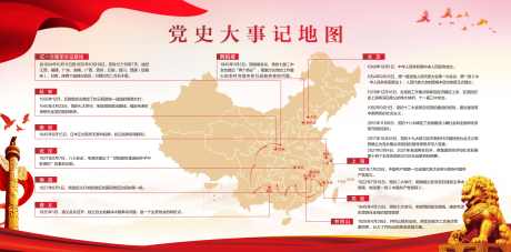 红色党建大事记地图_源文件下载_CDR格式_5000X2468像素-红色,地图,大事记,党建,政治,政史,政务-作品编号:2023082716023647-素材库-www.sucai1.cn