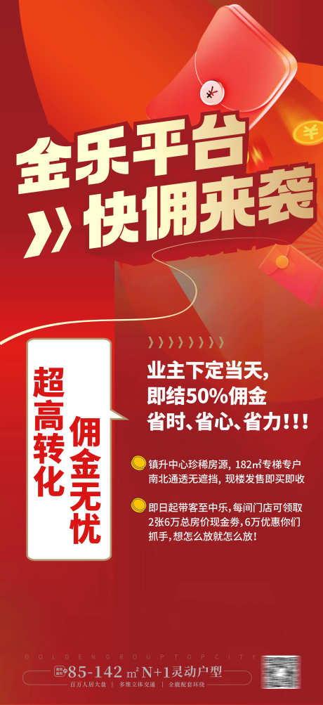 佣金海报佣金大字报_源文件下载_CDR格式_1761X3838像素-佣金,大字报,海报,地产,置业,到访,房源,中介-作品编号:2023100417023323-志设-zs9.com