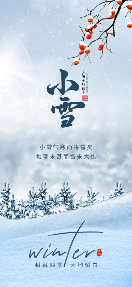 小雪节气海报_源文件下载_PSD格式_1125X2436像素-小雪,节气,海报,冬天,冬季,雪地,雪景-作品编号:2023110217407486-志设-zs9.com