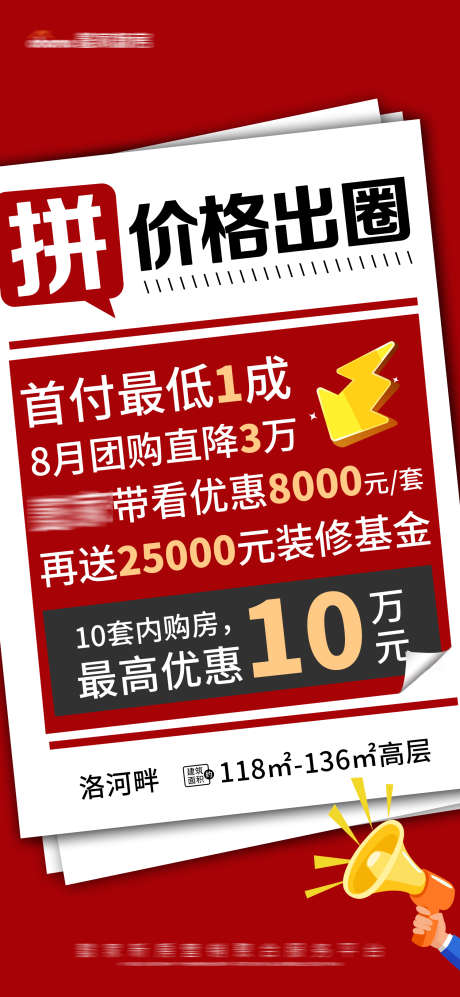 地产红色特价高层洋房特惠大字报_源文件下载_PSD格式_1500X3250像素-报纸,活动,大字报,特惠,洋房,高层,特价,红色,房地产-作品编号:2023111115041313-志设-zs9.com