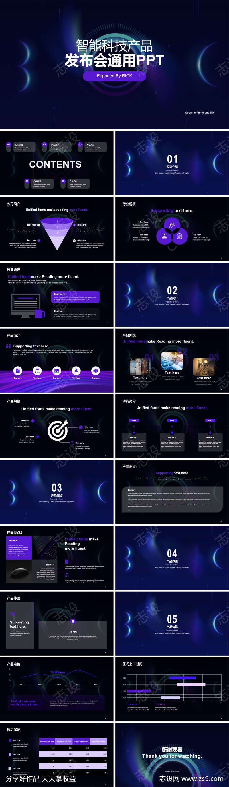 智能科技产品发布会通用PPT