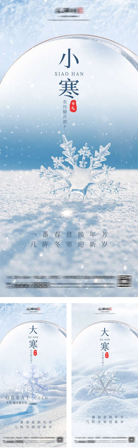 大寒小寒雪花节气海报_源文件下载_PSD格式_1000X3241像素-系列,高级,简约,雪花,小寒,大寒,冬天,节气,海报,房地产-作品编号:2024011315198594-志设-zs9.com