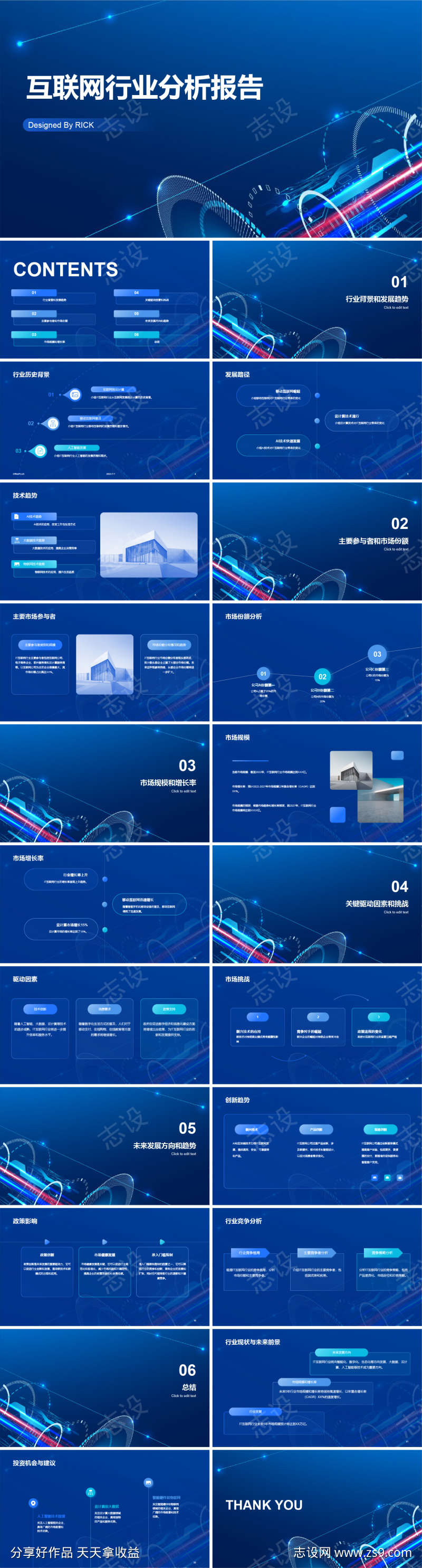 互联网行业分析报告PPT