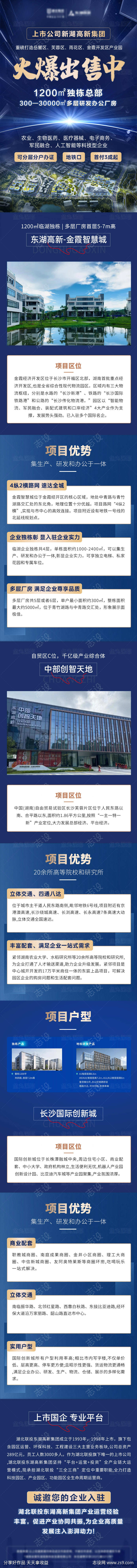 地产房产工业园楼盘价值点推文长图