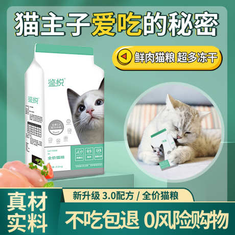 宠物猫粮犬粮主图_源文件下载_PSD格式_800X800像素-猫粮,主图,清新,大气,绿色系,宠物,萌宠-作品编号:2024040719169379-志设-zs9.com