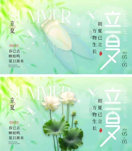 立夏节气海报_源文件下载_PSD格式_1000X1144像素-荷花,昆虫,初夏,系列,阳光,夏天,立夏,节气,海报-作品编号:2024041116537132-素材库-www.sucai1.cn