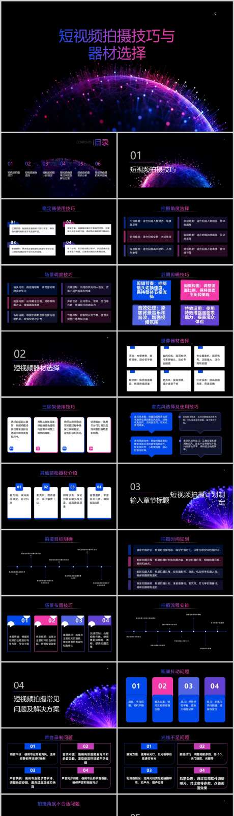 短视频拍摄技巧与器材选择PPT_源文件下载_其他格式格式_1212X6495像素-选择,器材,技巧,拍摄,短视频,PPT,引流-作品编号:2024041414513589-素材库-www.sucai1.cn