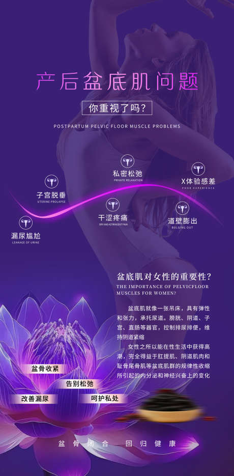 女性生殖健康盆底肌修复海报_源文件下载_PSD格式_2000X4067像素-私密,私护,问题,产后,闭合,盆骨,修复,盆底肌,健康,生殖,女性-作品编号:2024041517148797-志设-zs9.com