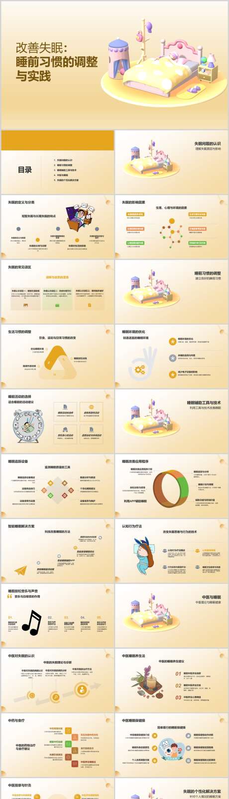 改善失眠：睡前习惯的调整与实践PPT_源文件下载_其他格式格式_1212X5130像素-实践,调整,习惯,睡前,失眠,改善,PPT-作品编号:2024041821021365-素材库-www.sucai1.cn