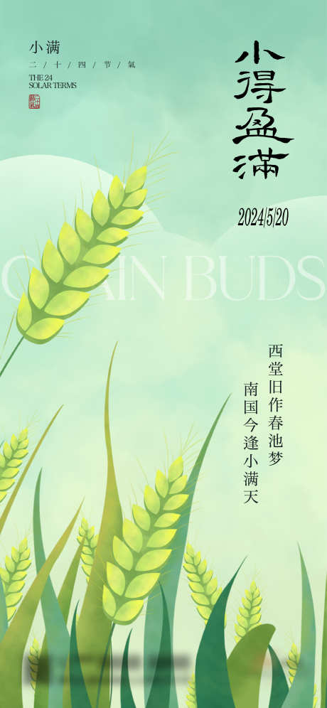 小满节日节气海报_源文件下载_2344X5075像素-人间,小满,丰收,麦穗,麦田,稻田,节气,中式-作品编号:2024051116111816-素材库-www.sucai1.cn