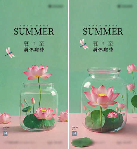 夏至节气海报_源文件下载_PSD格式_1080X2340像素-创意,微观,蜻蜓,荷花,节气,夏至,夏天-作品编号:2024061810025311-素材库-www.sucai1.cn