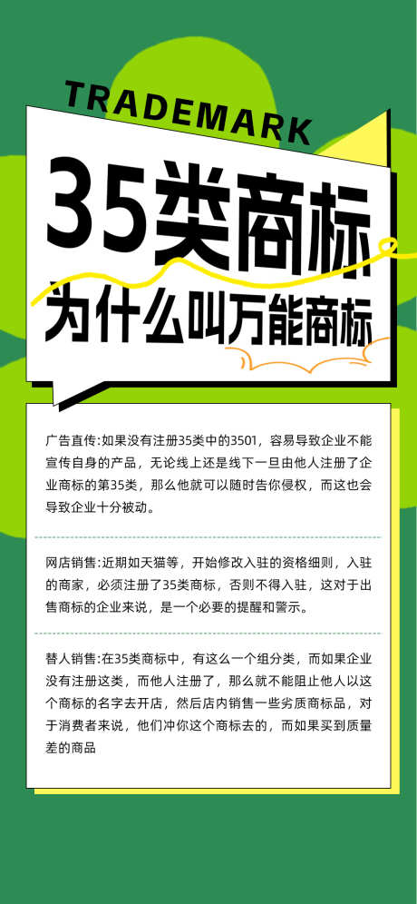 解析35类商标重要性_源文件下载_PSD格式_1125X2436像素-知识,产权,商标,科普,企业,公司,品牌-作品编号:2024071811015614-素材库-www.sucai1.cn