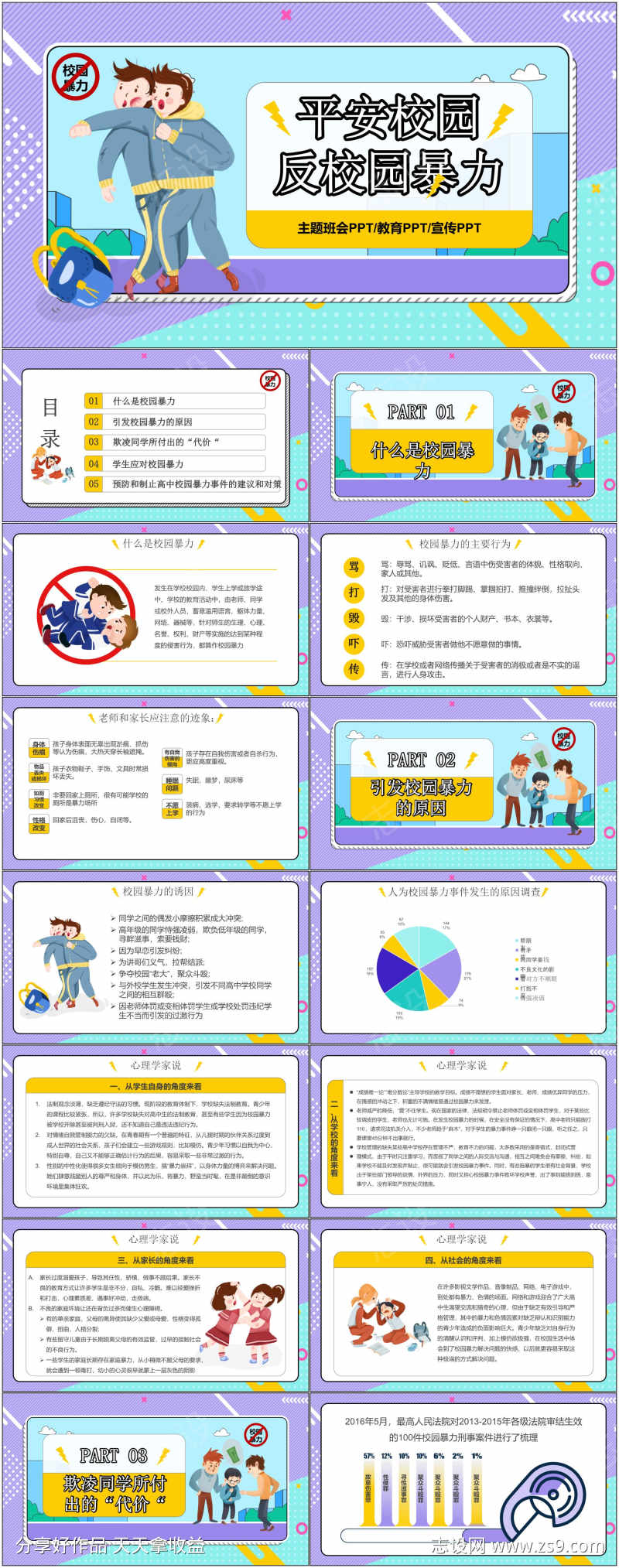 预防校园霸凌ppt