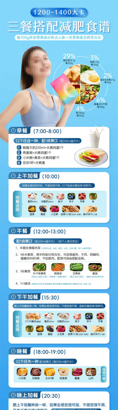 减肥瘦身食谱长图_源文件下载_AI格式_1000X2250像素-搭配,营养,减肥,产品,食谱,瘦身,三餐,长图,早餐,海报-作品编号:2024072410443606-素材库-www.sucai1.cn