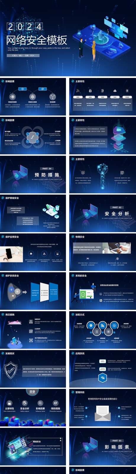 网络安全PPT_源文件下载_其他格式格式_1000X4279像素-网络,安全,发布会,项目,推广,产品,发布,智慧,城市,互联网,科技,人工智能,蓝色-作品编号:2024080810021594-素材库-www.sucai1.cn