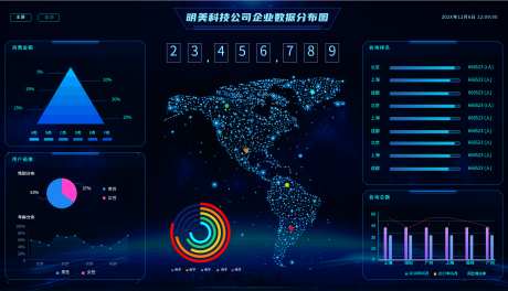 企业数据可视化大屏_源文件下载_PSD格式_1920X1080像素-大屏,数据,可视化,企业,科技,地图,图表-作品编号:2024081209115464-设计导航-shejidh.cn