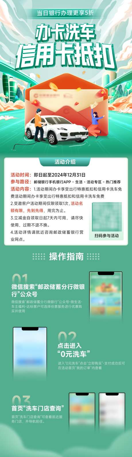 银行信用卡办卡贷款出行洗车流程海报_源文件下载_PSD格式_1200X4154像素-海报,流程,洗车,出行,贷款,办卡,详情页,银行卡-作品编号:2024081416122587-素材库-www.sucai1.cn