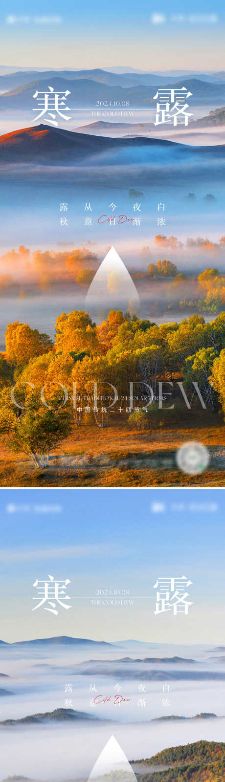 寒露节气海报_源文件下载_CDR格式_1080X2340像素-海报,实景,水滴,秋天,节气,寒露-作品编号:2024092510347287-志设-zs9.com