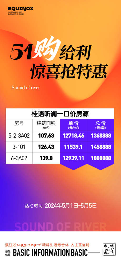 地产五一购房节房源海报_源文件下载_750X1630像素-优惠,促销,金秋,房源表,特价房,51,海报-作品编号:2024110210024271-志设-zs9.com