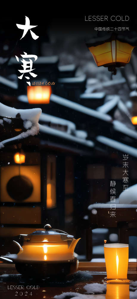 大寒节气海报_源文件下载_23格式_1080X2340像素-静物,茶壶,雪景-作品编号:2025010816375704-志设-zs9.com