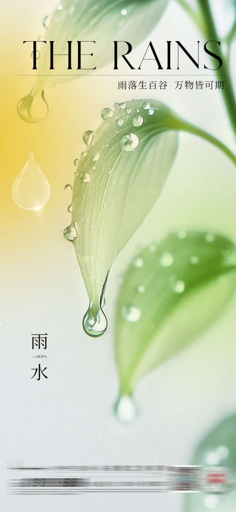 雨水节气海报_源文件下载_PSD格式_1080X2340像素-地产,节气,小清新-作品编号:2025020808478342-志设-zs9.com